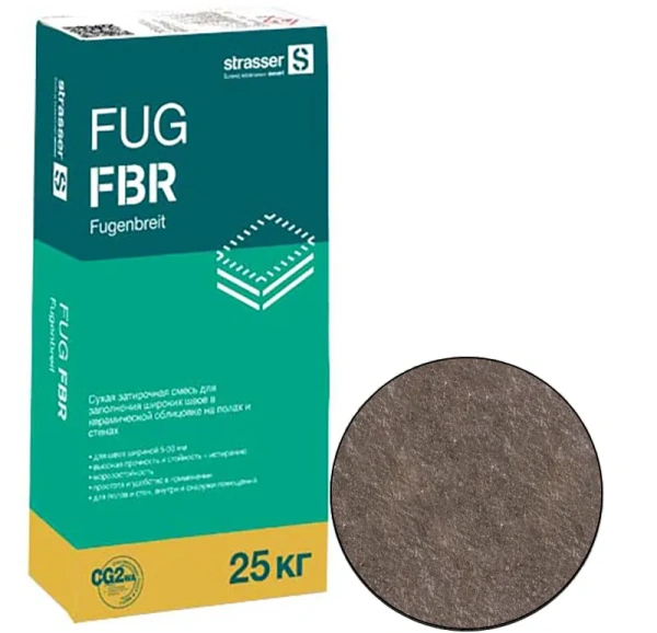 FUG FBR db Quick-mix Сухая затирочная смесь для заполнения широких швов (5-30 мм), темно-коричневый