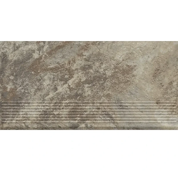 Клинкерная ступень с насечками Paradyz Ardis Light, 600x300x8,5 мм