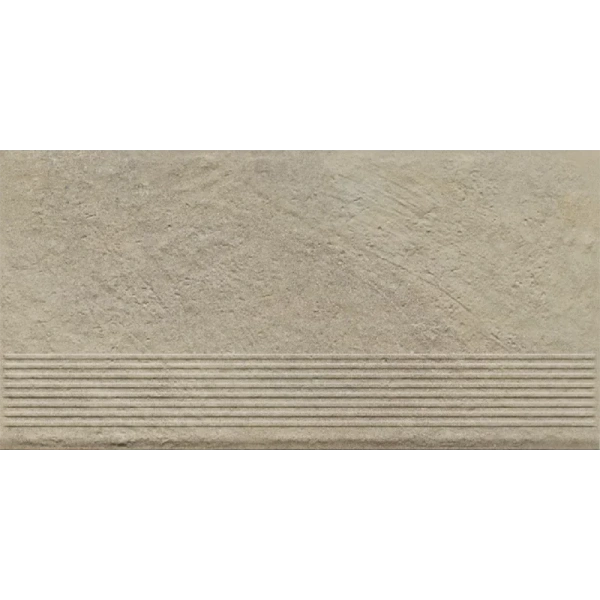 Клинкерная ступень с насечками Paradyz Eremite Crema, 600x300x8,5 мм