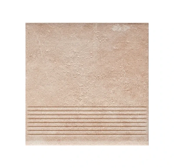 Клинкерная ступень с насечками Paradyz Scandiano Ochra, 300x300x8,5 мм