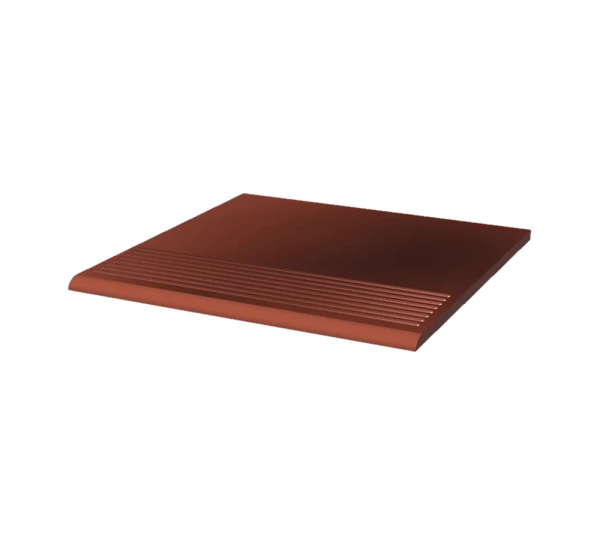Клинкерная ступень с насечками Paradyz Cloud Rosa Duro, 300x300x8,5 мм