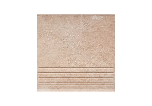 Клинкерная ступень с насечками Paradyz Scandiano Ochra, 300x300x8,5 мм