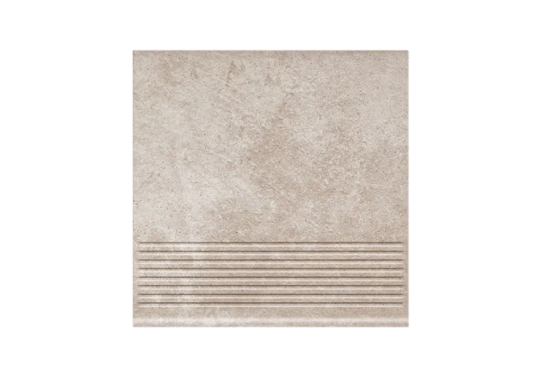 Клинкерная ступень с насечками Paradyz Viano Beige, 300x300x8,5 мм