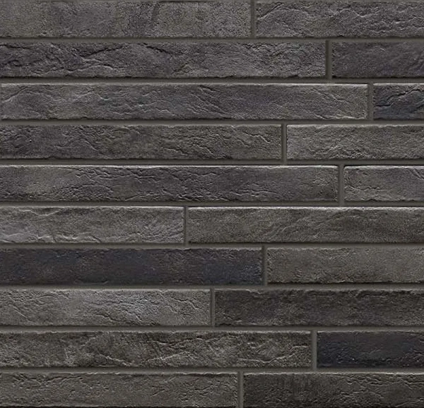 Ригельная плитка под кирпич Rondine Nolita Charcoal, 450x48x9,5 мм