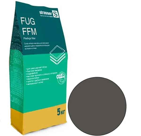 FUG FFM 34 Quick-mix Сухая затирочная смесь для широких швов 3-20 мм, темно-коричневый
