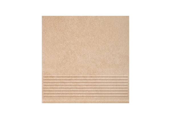 Клинкерная ступень с насечками Paradyz Mattone Sabbia Beige, 300x300x8,5 мм