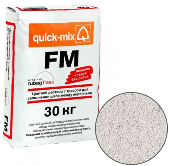 Цветной раствор для заполнения швов FM.А Quick-mix алебастрово-белый
