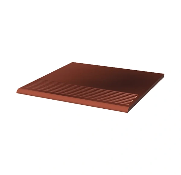 Клинкерная ступень с насечками Paradyz Cloud Rosa Duro, 300x300x8,5 мм