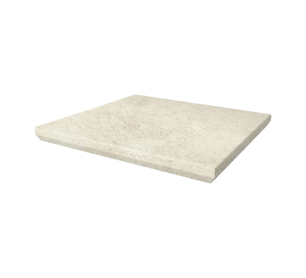 Угловая клинкерная ступень с капиносом Paradyz Scandiano Beige, 330x330x11 мм