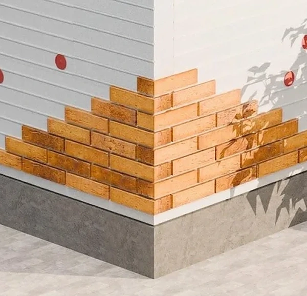 Панель утепленная с направляющими FIN Therm 20 мм, 1000x540x20 мм