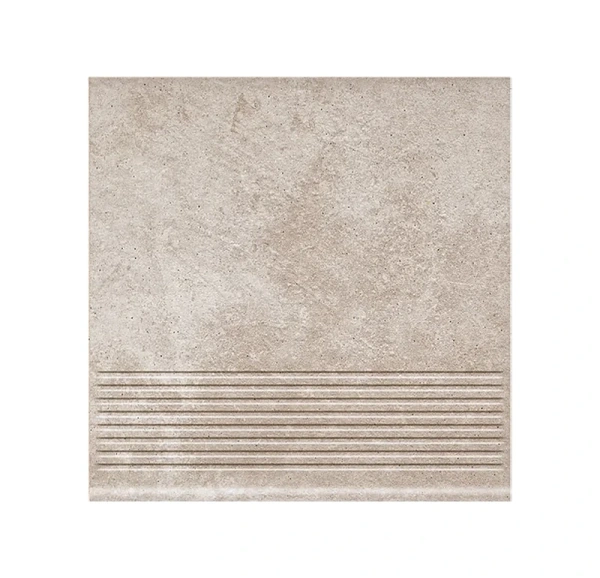 Клинкерная ступень с насечками Paradyz Viano Beige, 300x300x8,5 мм