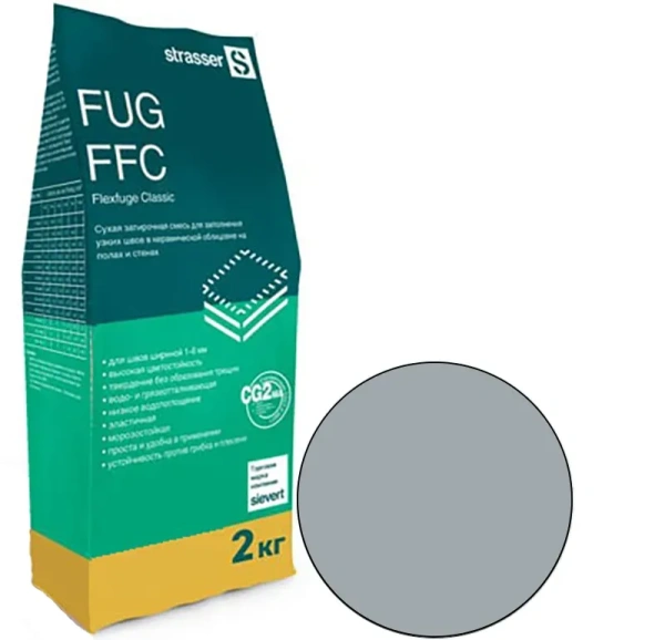 FUG FFC 03 Quick-mix Сухая затирочная смесь для узких швов 1-6 мм, серый