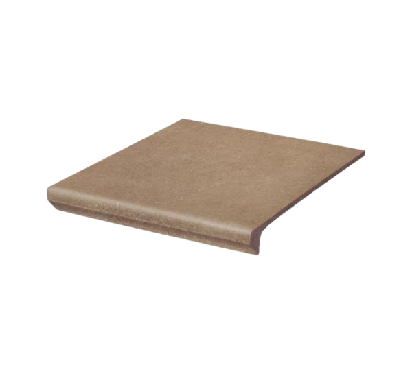 Клинкерная ступень с капиносом Paradyz Mattone Sabbia Brown, 300x330x11 мм