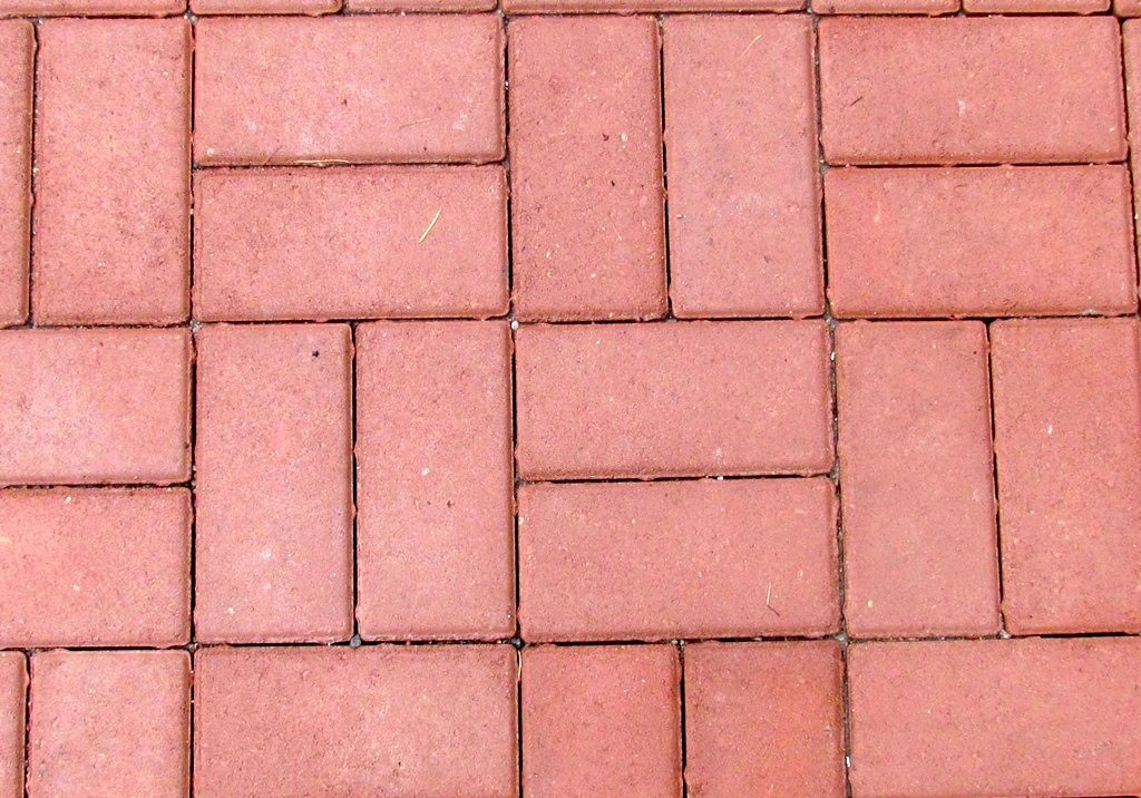 Тротуарная плитка «Брусчатка» красная, 200х100х60 мм