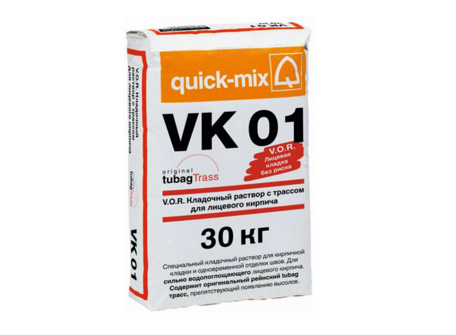 Кладочный раствор quick-mix VK 01.F тёмно-коричневый~ 7-11%.