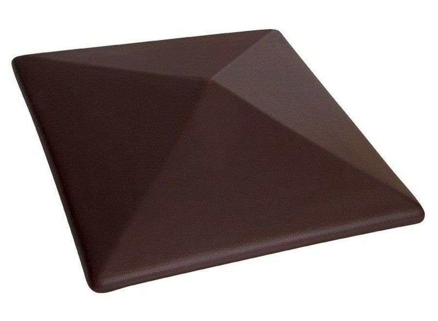 Керамический заборный колпак коричневый ОСМиБТ