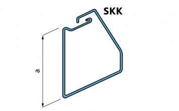 Хомут крепления для перемычек для кладки на ребро внутрь Baut SKK 50-170 A2