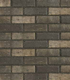 Клинкерная фасадная плитка под кирпич Roben Aarhus-Silberschwarz, 240*14*71 мм